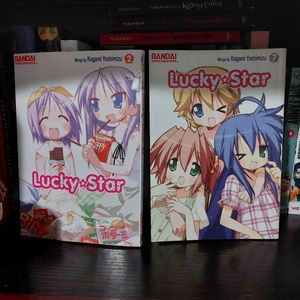 Lucky Star OOP manga vol 2 & 7 bundle rare collector manga